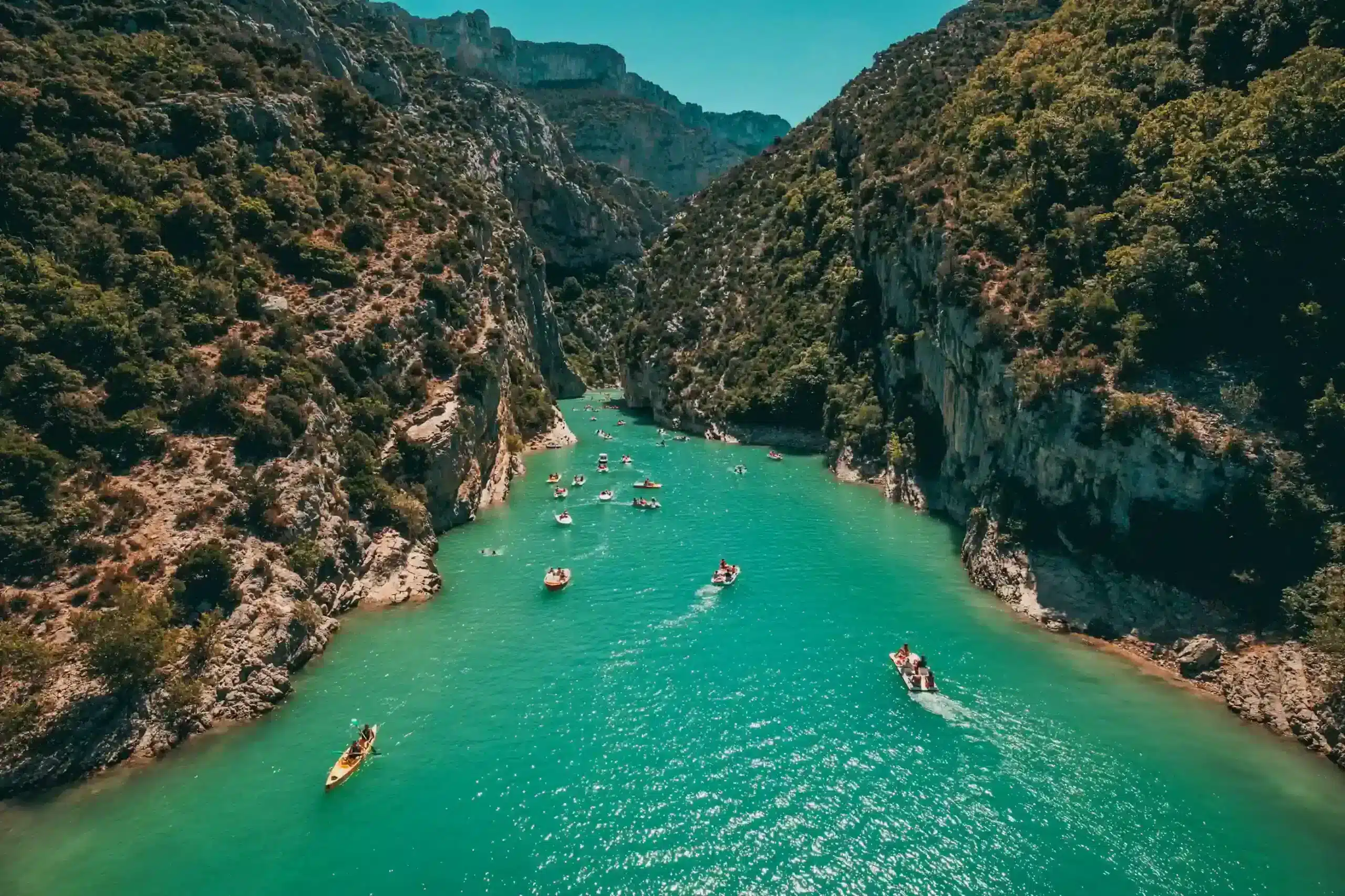 Canoë dans les gorges de l'Aveyron