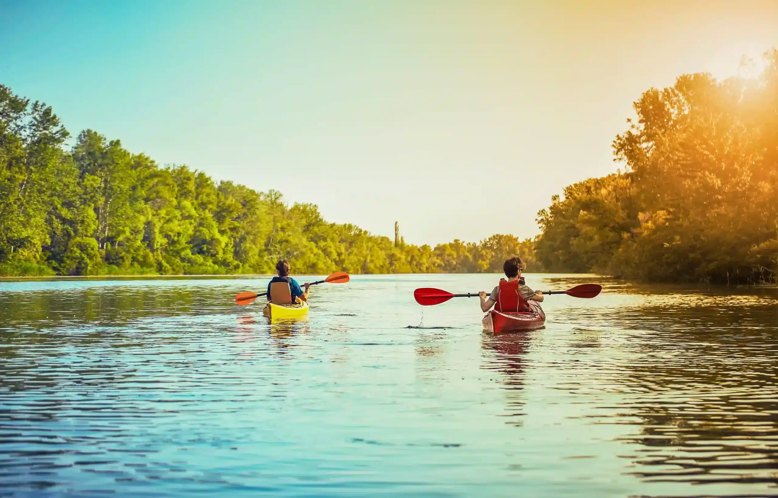 Canoë sur les lacs du Lévézou et de Pareloup