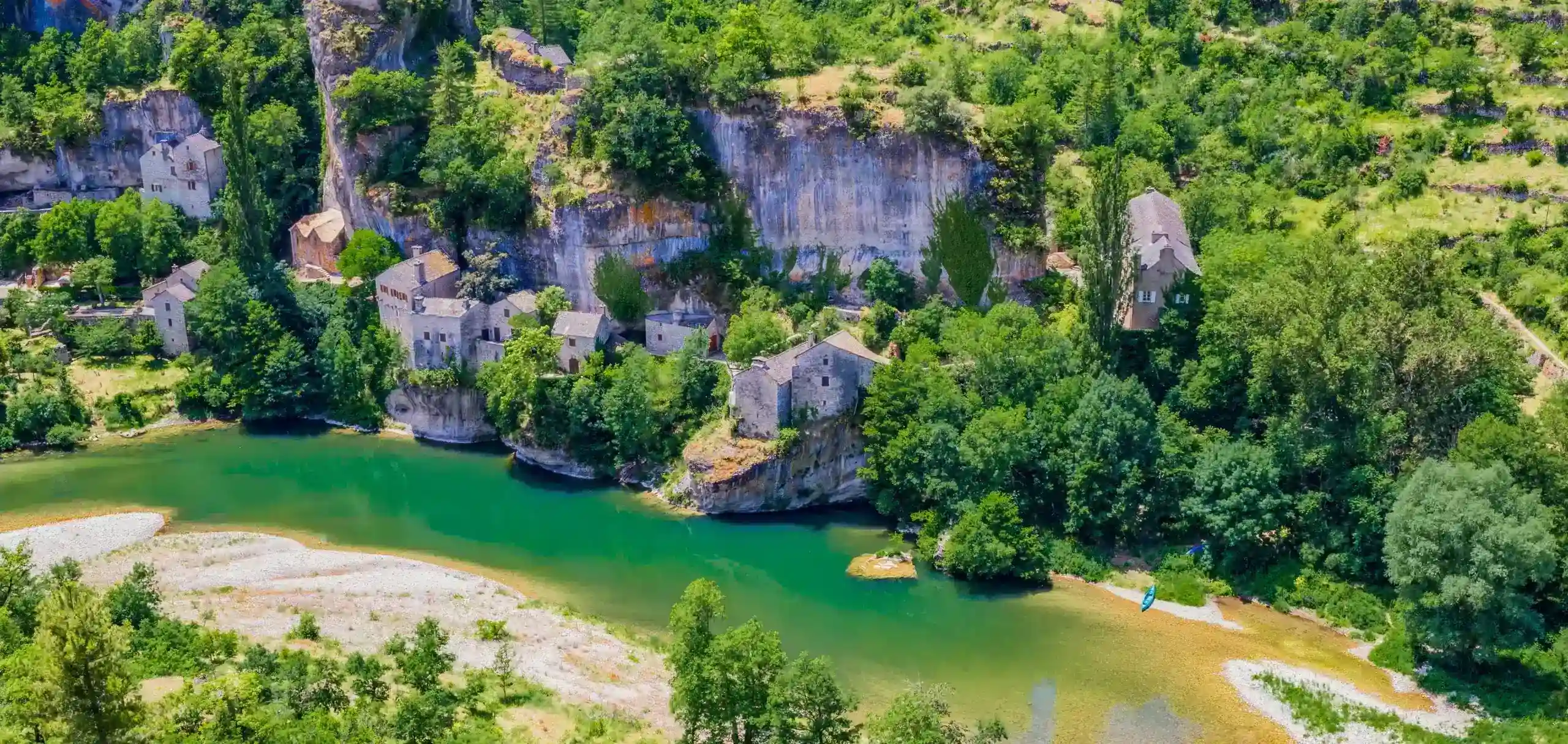 Schlucht des Tarn in der Nähe des Campingplatzes les genets