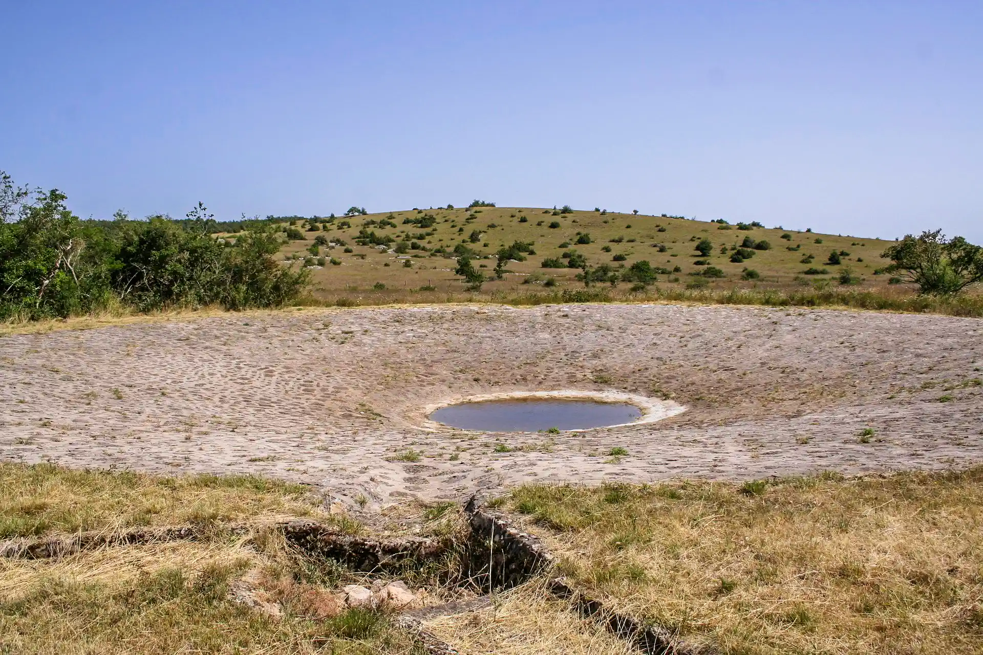 Plateau landscape at Lavogne in Larzac