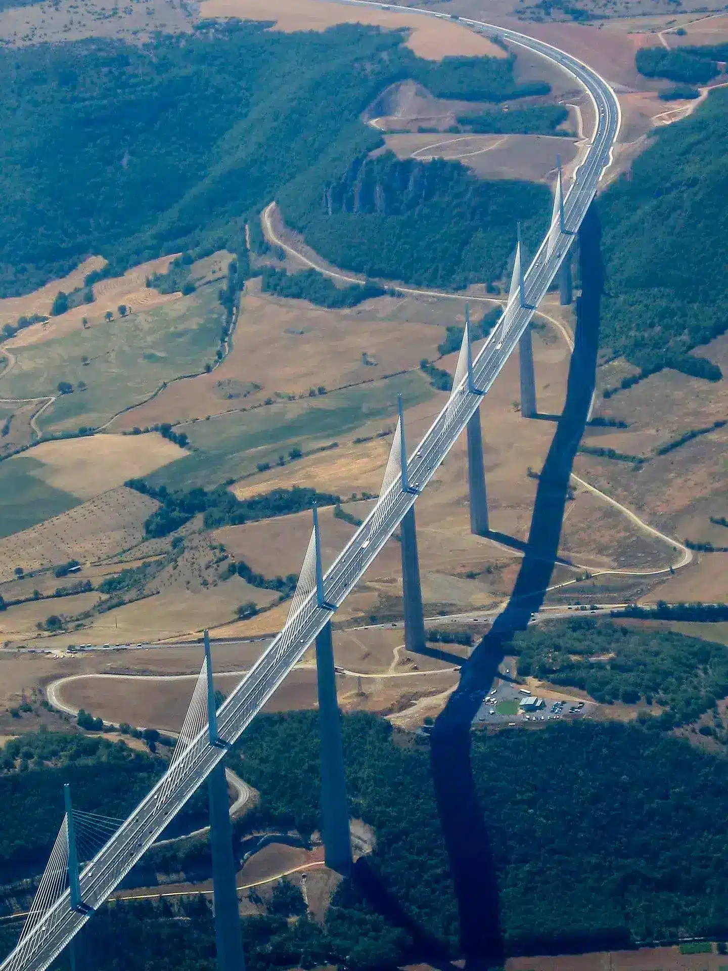 Viaduct van Millau, vlakbij camping Les Genets