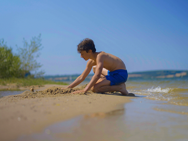 kinderaktivitäten im see